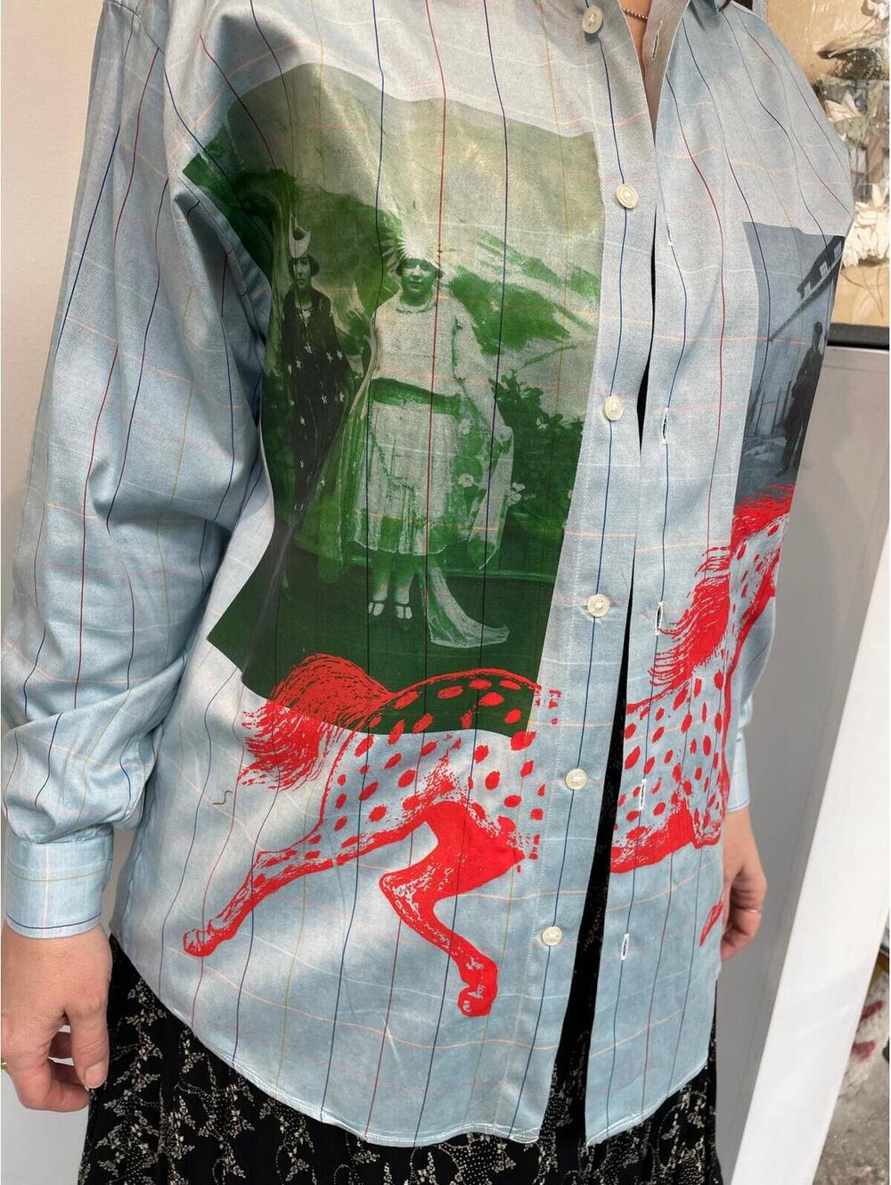 Up-cycled SADBSH Button Up - Picture 4 of 6